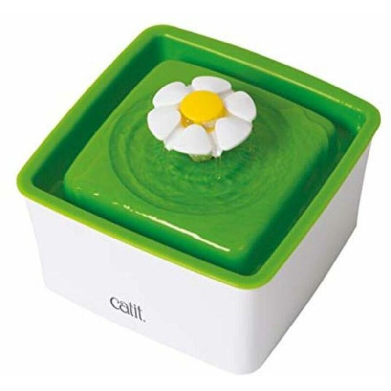 Cat It Catit Mini Trinkfontäne Weiß Und Grün 1, 5 Liter