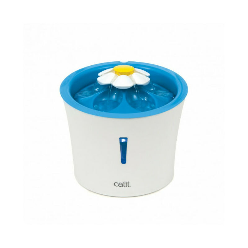 Fontaine à fleur avec LED pour chat