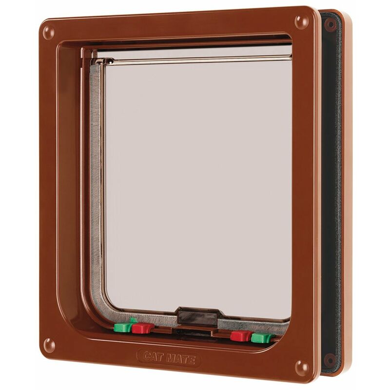 Bianco Grande porte basculante pour chats ou petits chiens en deux couleurs - Cat-mate