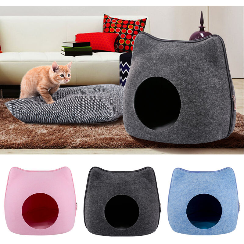 

Cat Pet Cave Cat Cave Bed Cama para gatos para gatos Gatitos Mascotas,Rosado