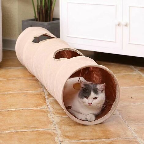 Cat Play Tunnel Foldable Long Tube Kitten Indoor Tunnel Fun Toy