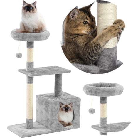 REA Cat Scratching Post Tree TUTUMI 331668 Grey 85cm