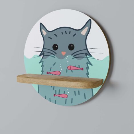 CAT SPLASH Rundes Regal