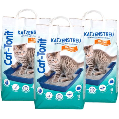 Cat Tonit Katzenstreu 30kg Klumpstreu Haustierstreu Einstreu Streu Haustier