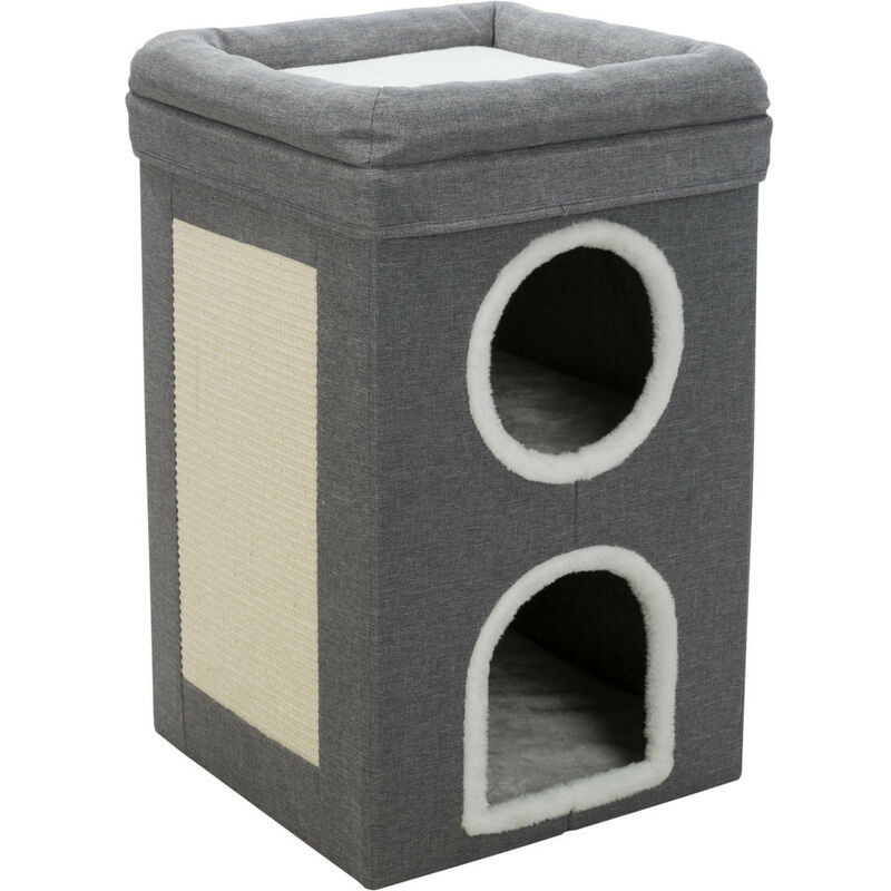 Cat Tower Saul. 39 x 39 x 64 cm. couleur gris.