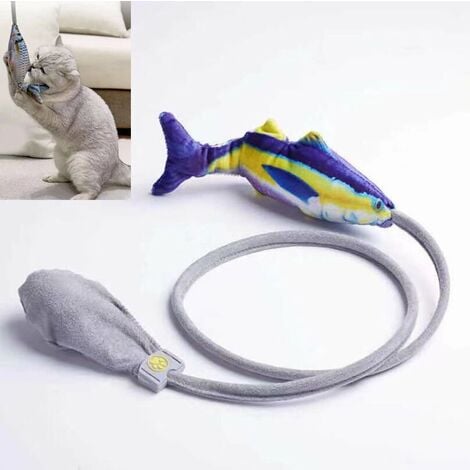 Electric Flopping Fish 10.5, Moving Cat Kicker Fish Toy, Realistic Floppy Fish  Dog Toy, Wiggle Fish Catnip Toys, Motion Kitten Toy, Plush Interactive Cat  Toys, Fun Toy for Cat Exercise 