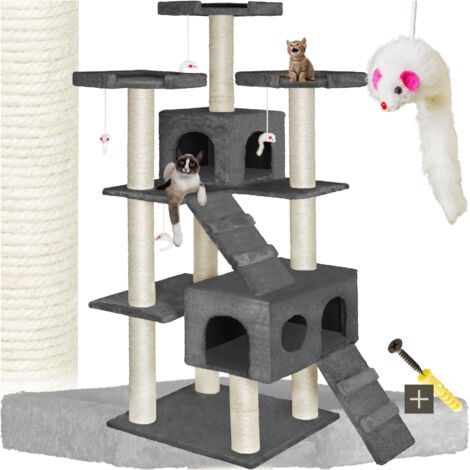 Cat Tree Knuti - 186 cm, sisal cat scratching post - cat scratching post, cat tower, scratching post - anthracite
