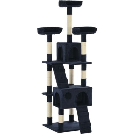 Cat Tree with Sisal Scratching Posts 170 cm Blue - Blue