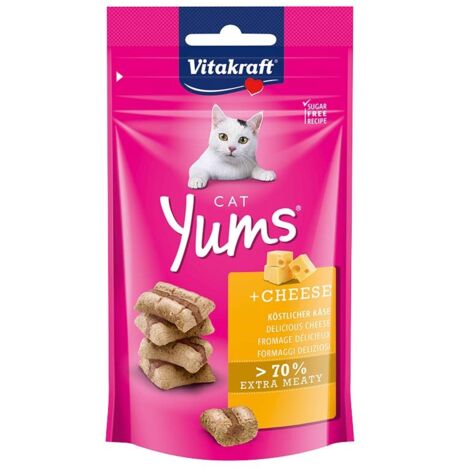 Cat yums, snack per gatti, vari gusti, conf. 40 gr