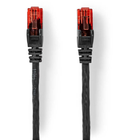 Cat6 netzwerkkabel rj45 stecker rj45 stecker uutp 500 m outdoor rund pe schwarz etikett
