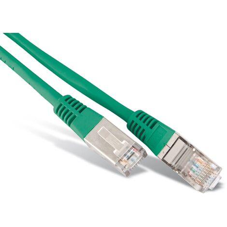CAT.6 Patchkabel S-FTP, PIMF, Halogenfrei, bis zu 250 MHz, grün, 0,25 m