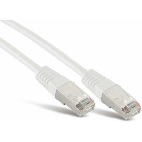 CAT.6 Patchkabel S-FTP, PIMF, Halogenfrei, bis zu 250 MHz, weiß, 0,5 m