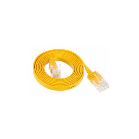 CAT.6 Patchkabel, slim 7,5 m, gelb