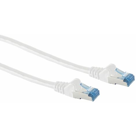 CAT.6A Patchkabel S-FTP, PIMF, weiß, 3 m