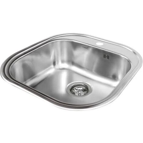 Cata 02612101 Cs-1 - Fregadero De Cocina Acero 1 Cubeta 0 Escurridor Mueble 50