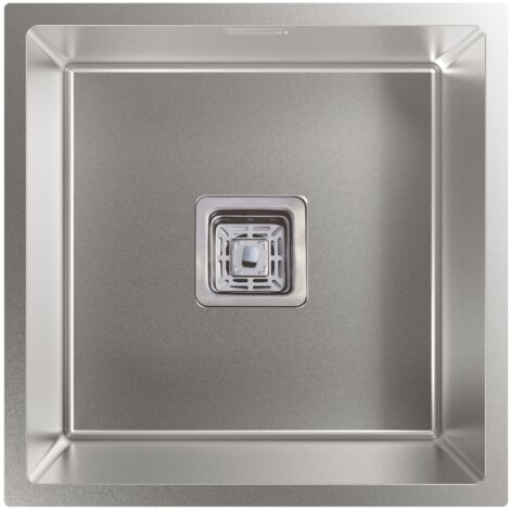 Cata CB 40-40 R10 X - Fregadero De Cocina Acero 50 Cm 1 Cubeta 0 Escurridor
