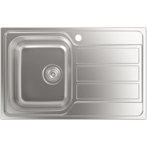 Cata CDL-1ED - Fregadero De Cocina Acero 79 Cm 1 Cubeta 1 Escurridor Bajo Encimera