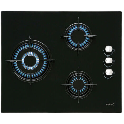 Cata CIB 6021 BK piano cottura a gas nero 8100 W