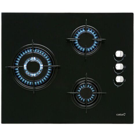 Cata CIB 6021 BK plaque de cuisson gaz noir 8100 W