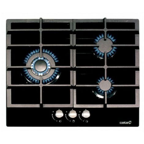 Cata LCIB 6021 BK plaque de cuisson gaz noire 60 cm