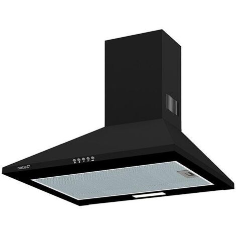 Cata Omega II 600 Hotte Murale Noir 60 cm