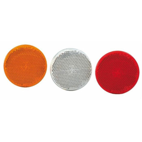 Catadioptre ø 60 rouge auto-adhésif (Lot de 4 )