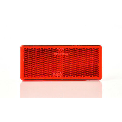 CATADIOPTRE ADHESIF RECTANGLE ROUGE