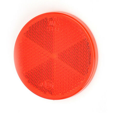 CATADIOPTRE ADHESIF ROND ROUGE 61MM
