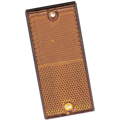 Catadioptre orange à visser 105x48 mm – Fixation rapide – Améliore la visibilité de remorques et véhicules – Sécurité accrue sur la route – Aj.Ba