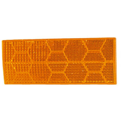 Catadioptre Orange Adhesif - 110x44 mm