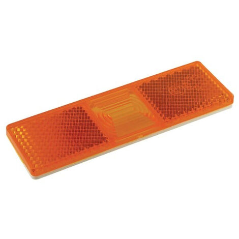 Catadioptre rectangle jaune à clipser HELLA 8RA964292001