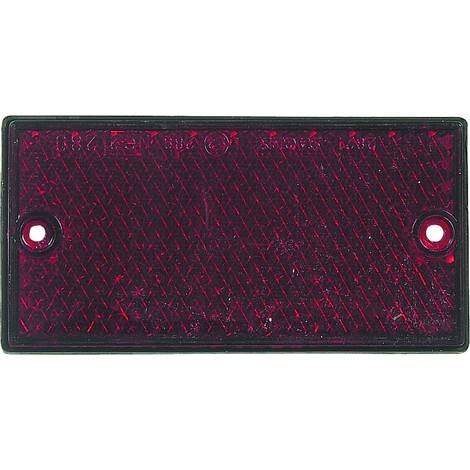 SODIFLASH Catadioptre rectangulaire à fixer - Couleur : Rouge - S16212