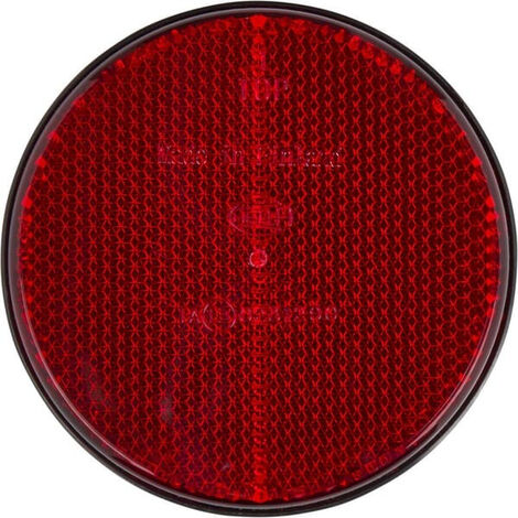 Catadioptre rond rouge diamètre 85mm à visser HELLA 8RA002016111