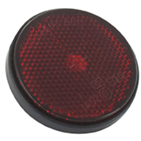 catadioptre rouge adaptable - ø: 60mm livrée avec vis