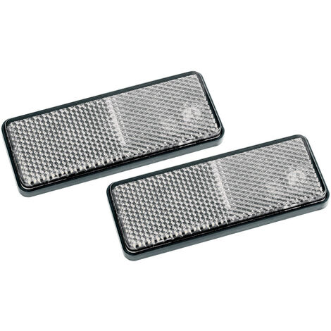 Catadioptres blancs dimensions 57x40 mm X 2