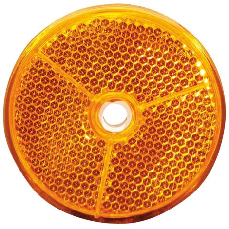 Catadióptrico Redondo Naranja