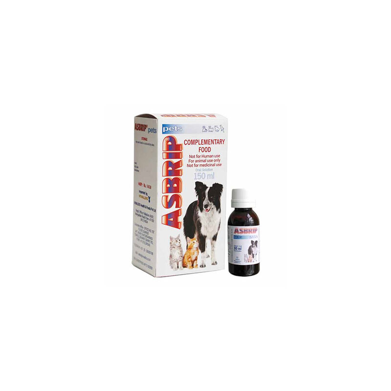 

ASBRIP PETS Suplemento Nutricional para Vías Respiratorias de Perros y Gatos, Solucion Oral 150 ml - Catalysis