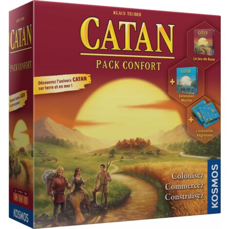 Catan : Pack Confort - Jeux de société - Marron - Livraison gratuite - Marron