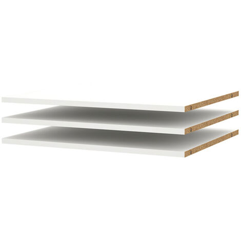 Catania 3 Böden 67 cm bis 140 cm Kleiderschrank weiß
