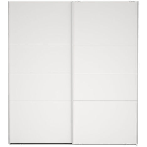 Catania Kleiderschrank 201x179x67cm, 2 Schiebetüren weiß.