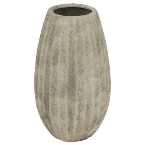 Catania Medium Olpe Vase - Ceramic - L18 x W18 x H31 cm - Light Grey