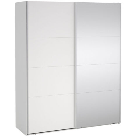 Catania Schiebetürenschrank 2 Türen 180x220cm weiß.