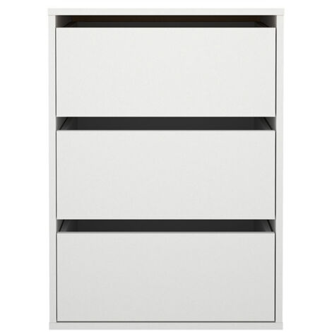 Catania Schubladeneinsatz 3 Schubladen 51 cm bis 140 cm Kleiderschrank weiß