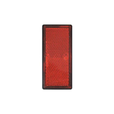 Catarifrangente adesivo rosso 105x48mm