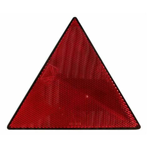Catarifrangente adesivo triangolare rosso 120x135mm