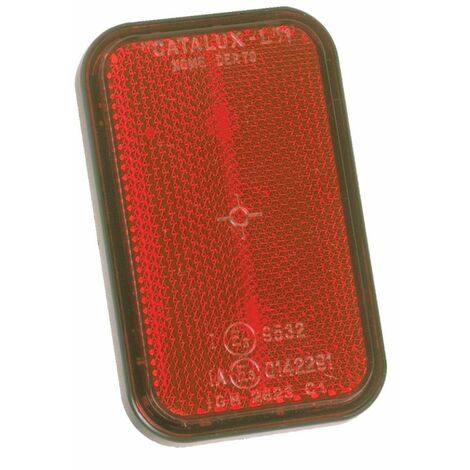 Catarifrangente arancione rettangolare con vite M6