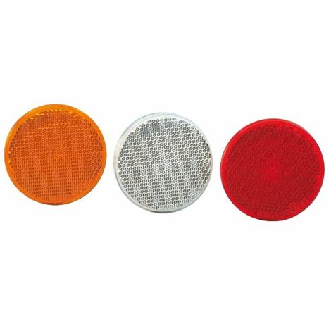 Catarifrangente con vite M5 rosso Ø 60mm