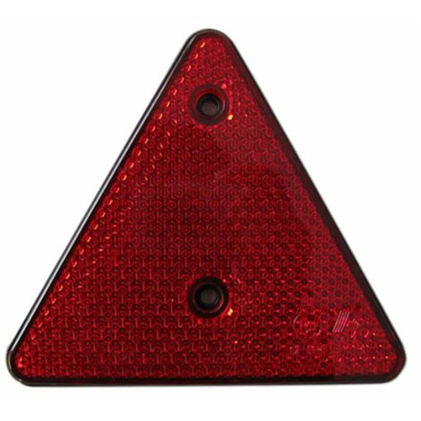Catarifrangente Triangolare Rosso 155x137mm Fori M5