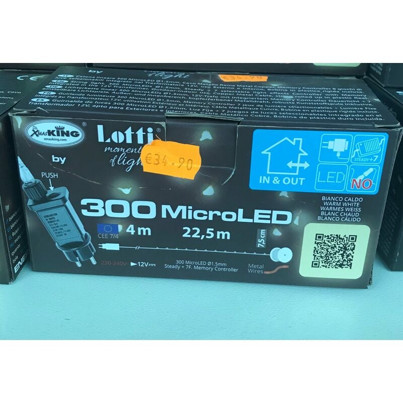 Image of 300 MicroLED Bianco caldo - Lotti