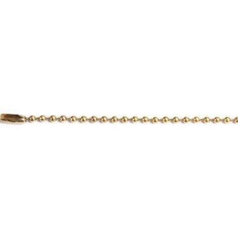 Catena a perline + chiusura ottonata d.mm 3,6 mt 2 cf=pz 3 (5 confezioni)